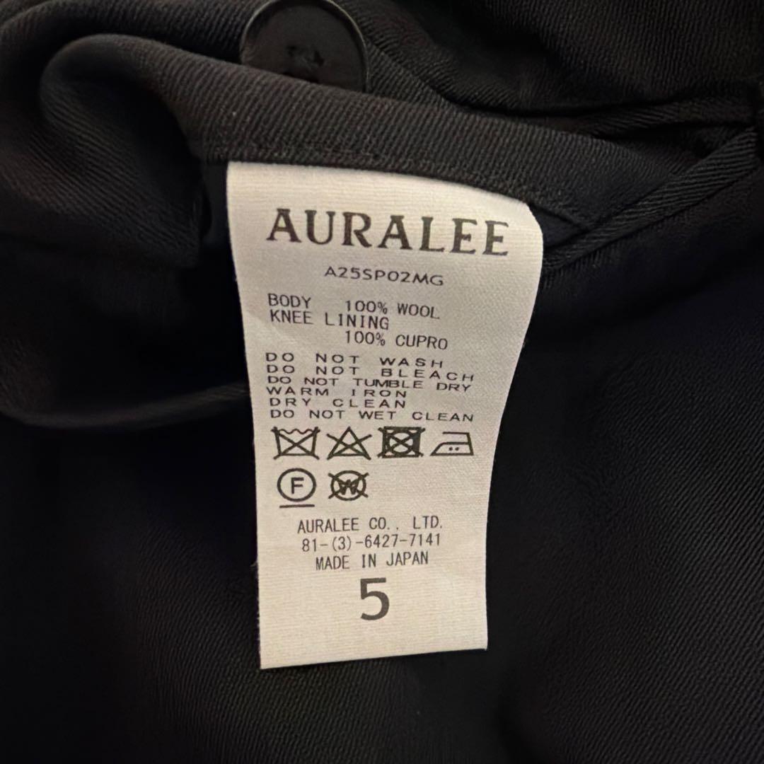 【未使用品】AURALEE LIGHT WOOL MAX SLACKS サイズ5