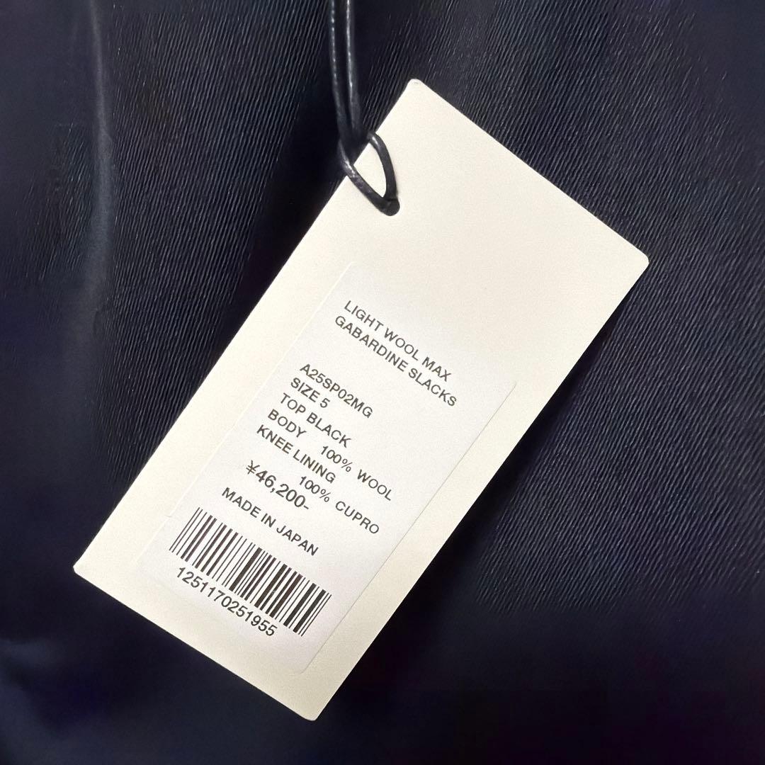 【未使用品】AURALEE LIGHT WOOL MAX SLACKS サイズ5