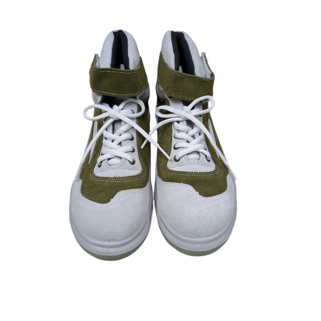 ATENEO　安全靴　新色　ホワイト×オリーブグリーン