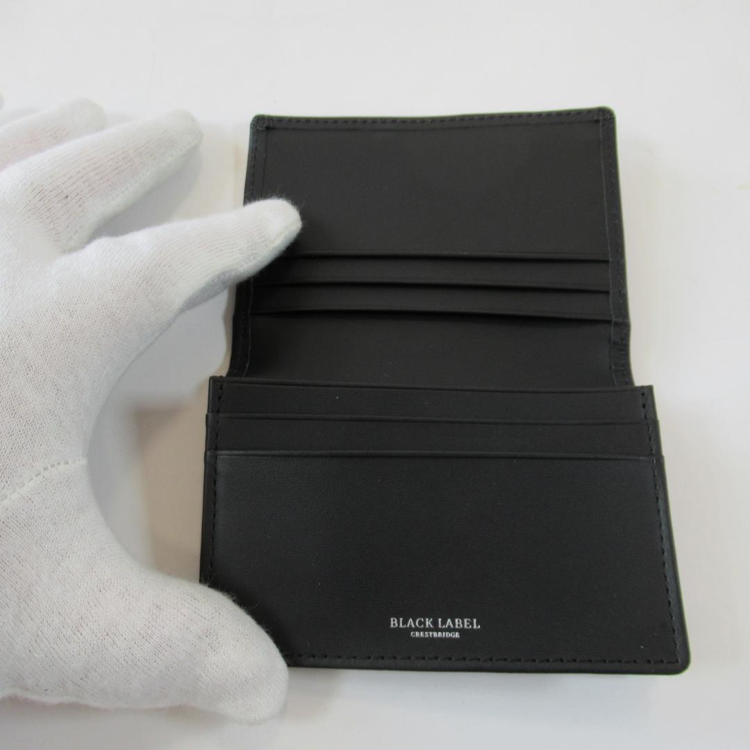 ブラックレーベルクレストブリッジ新品レッド クレストブリッジチェックカードケース