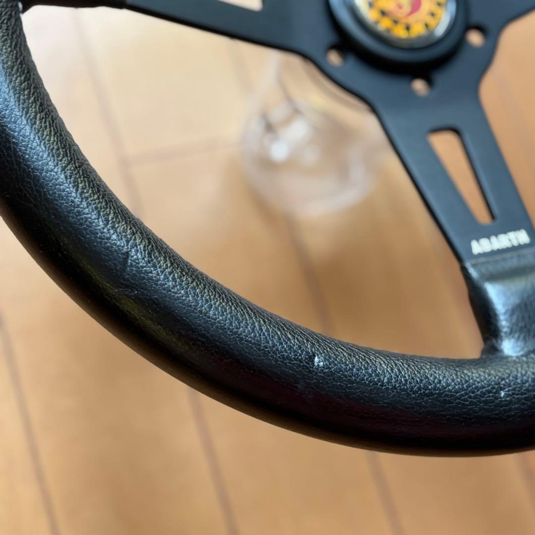 アバルト ステアリング 35mm 七宝ホーンボタン付 ABARTH イタリア製