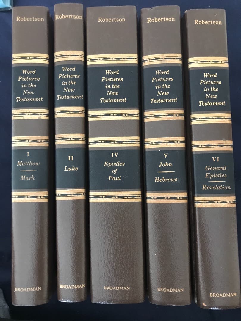 人文 WORD PICTURES IN THE NEW TESTAMENT