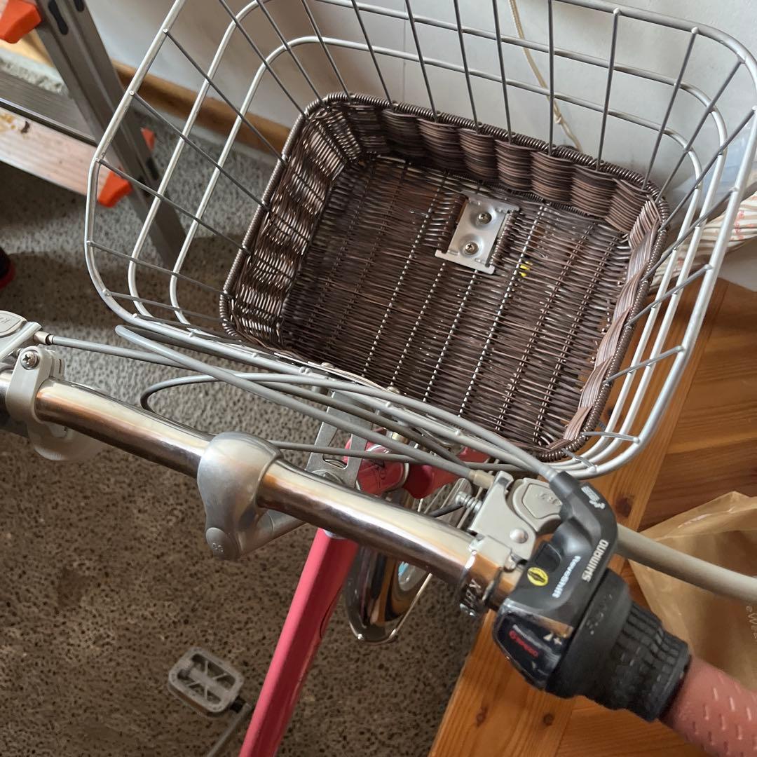 【引き取り可能の方のみ】子供用自転車 ピンク フロントバスケット付き