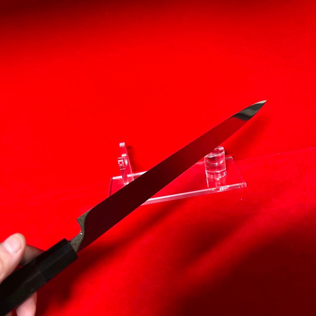 包丁　フグ引く　柳刃　尺　鏡面　切味抜群　箱付　未使用品