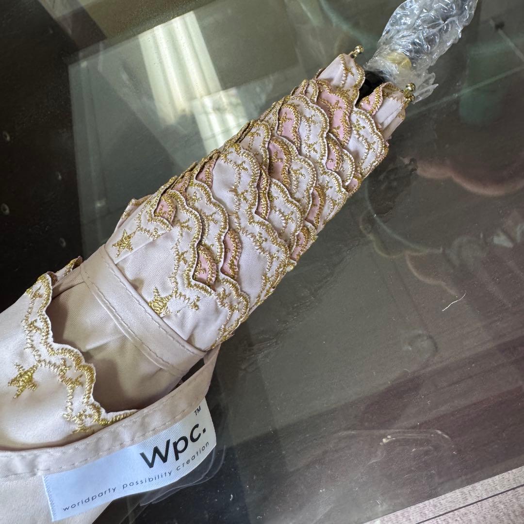 新品　w.p.c 遮熱・遮光ミニパラソル UV折り畳み傘 日傘　星柄ピンク5本