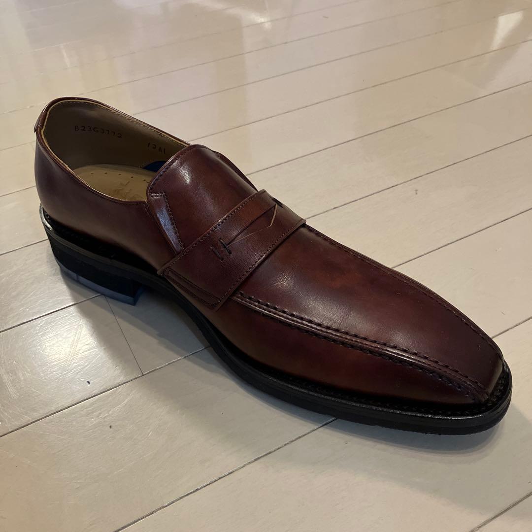 【値下げ】REGAL ブラウンレザー スリッポンビジネスシューズ