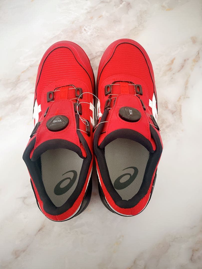 【新品未使用】アシックス　安全靴　BOAシステム 赤　asics 26センチ