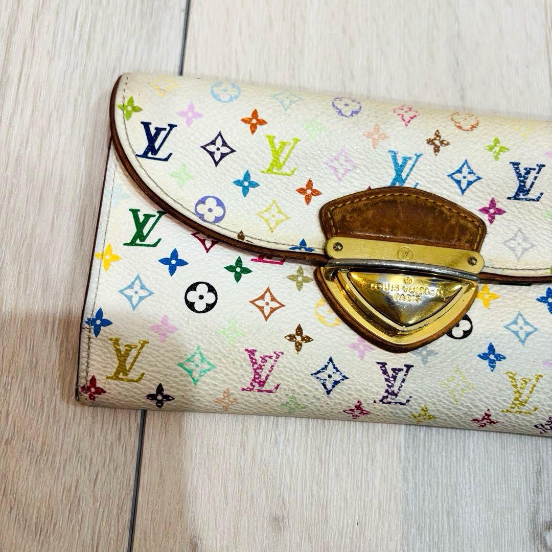 ルイヴィトン 長財布 マルチカラー ポルトフォイユ ウジェニ　モノグラム