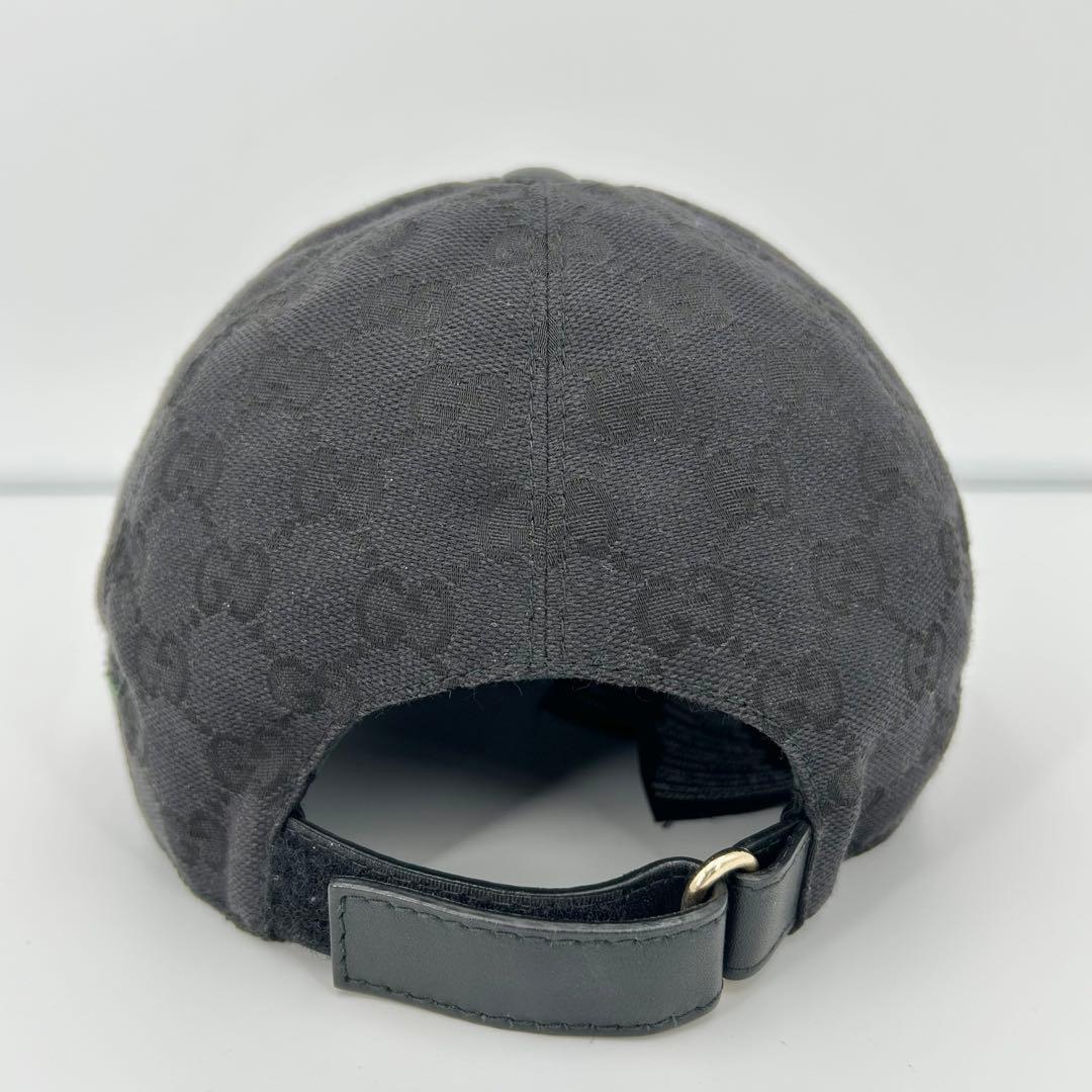 美品✨グッチ キャップ シェリー GG キャンバス ブラック Lサイズ