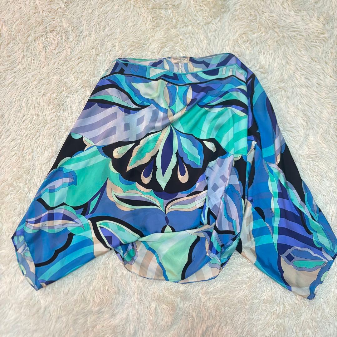 エミリオプッチ　シルク　ドルマンスリーブ　ブラウス