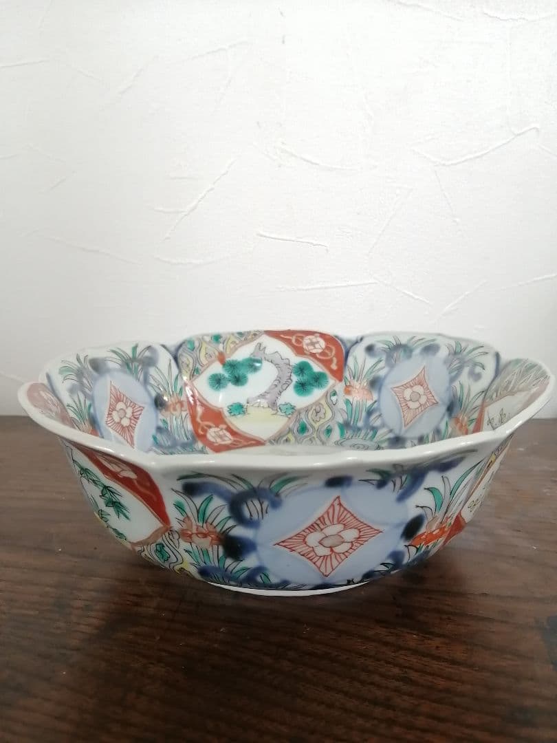 江戸時代 古伊万里 麒麟図 大花鉢