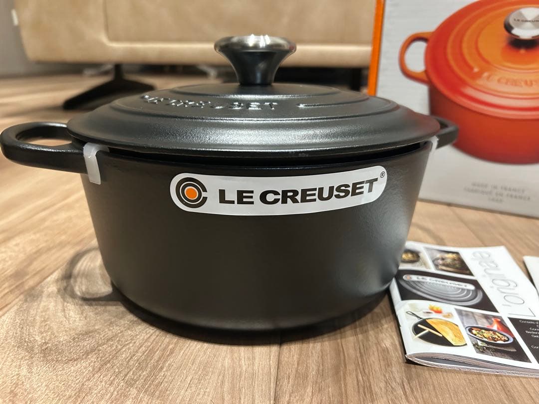 【新品・未使用】LE CREUSET® 24cm COCOTTE RONDE 黒