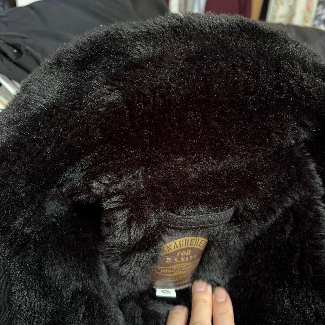 【美品】KNACKERED N-1 デッキジャケット 42R ブラック