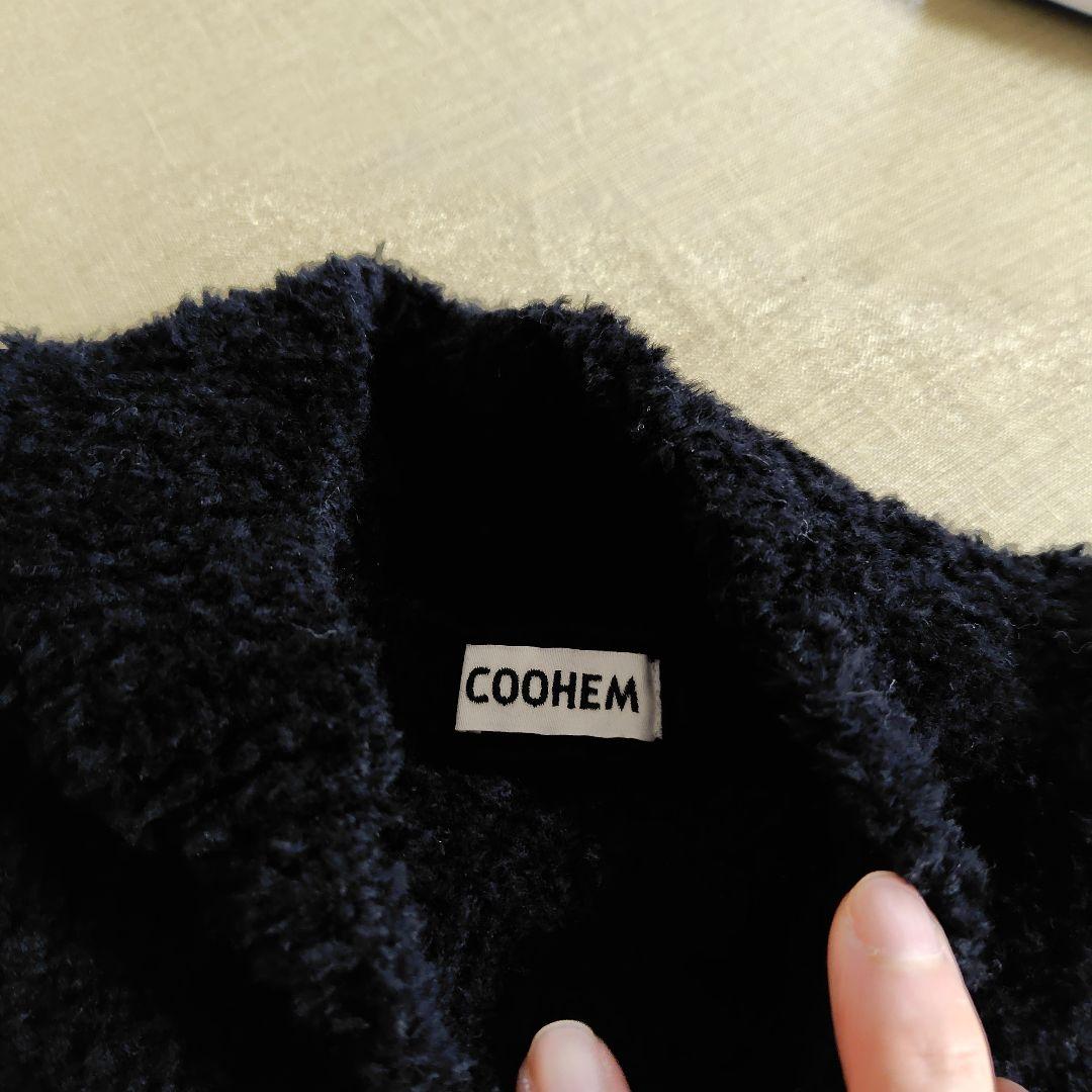 【美品】 おまけ付き中川政七商店 COOHEM ブラック ハイネックニットベスト