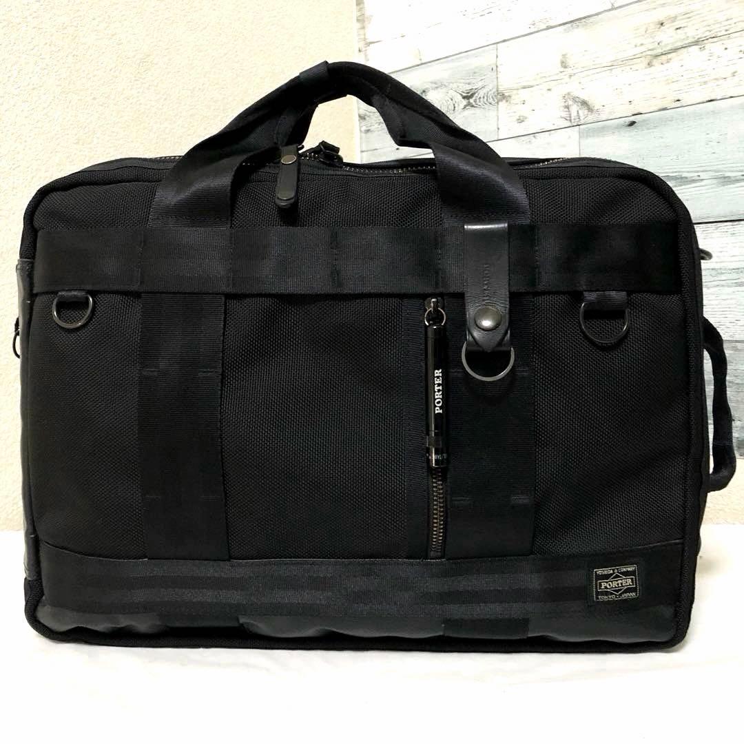 極美品✨ポーター ヒート ビジネスバッグ 3way A4可 マグライト ブラック