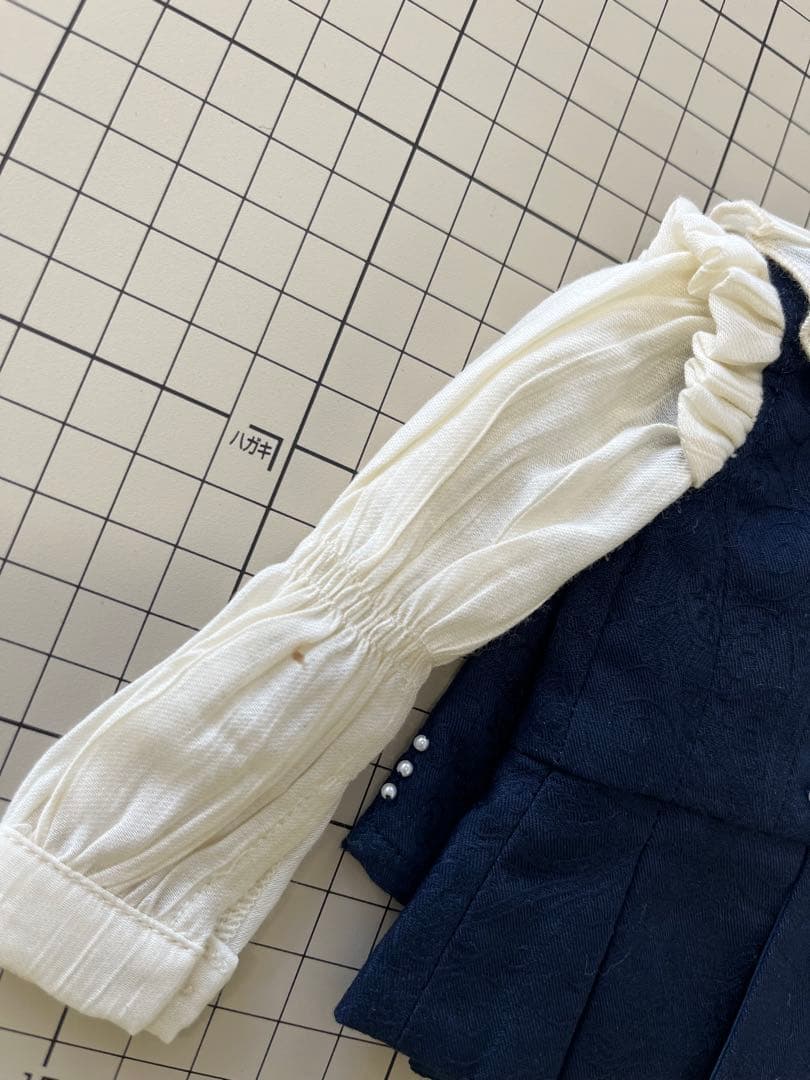 Doll ロリータセットアップ ドレス ネイビー 40センチ 1/4 MDD