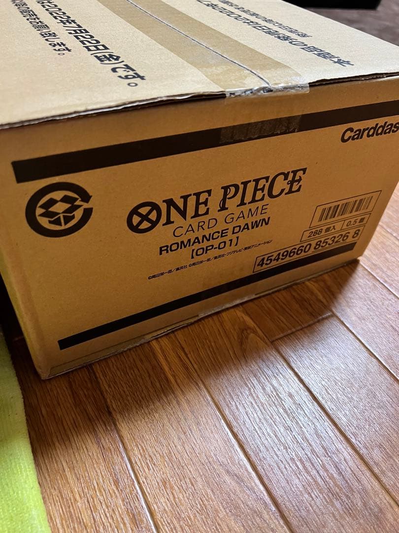 ワンピースカードゲーム ONE PIECE 初版  ワンカートン未開封