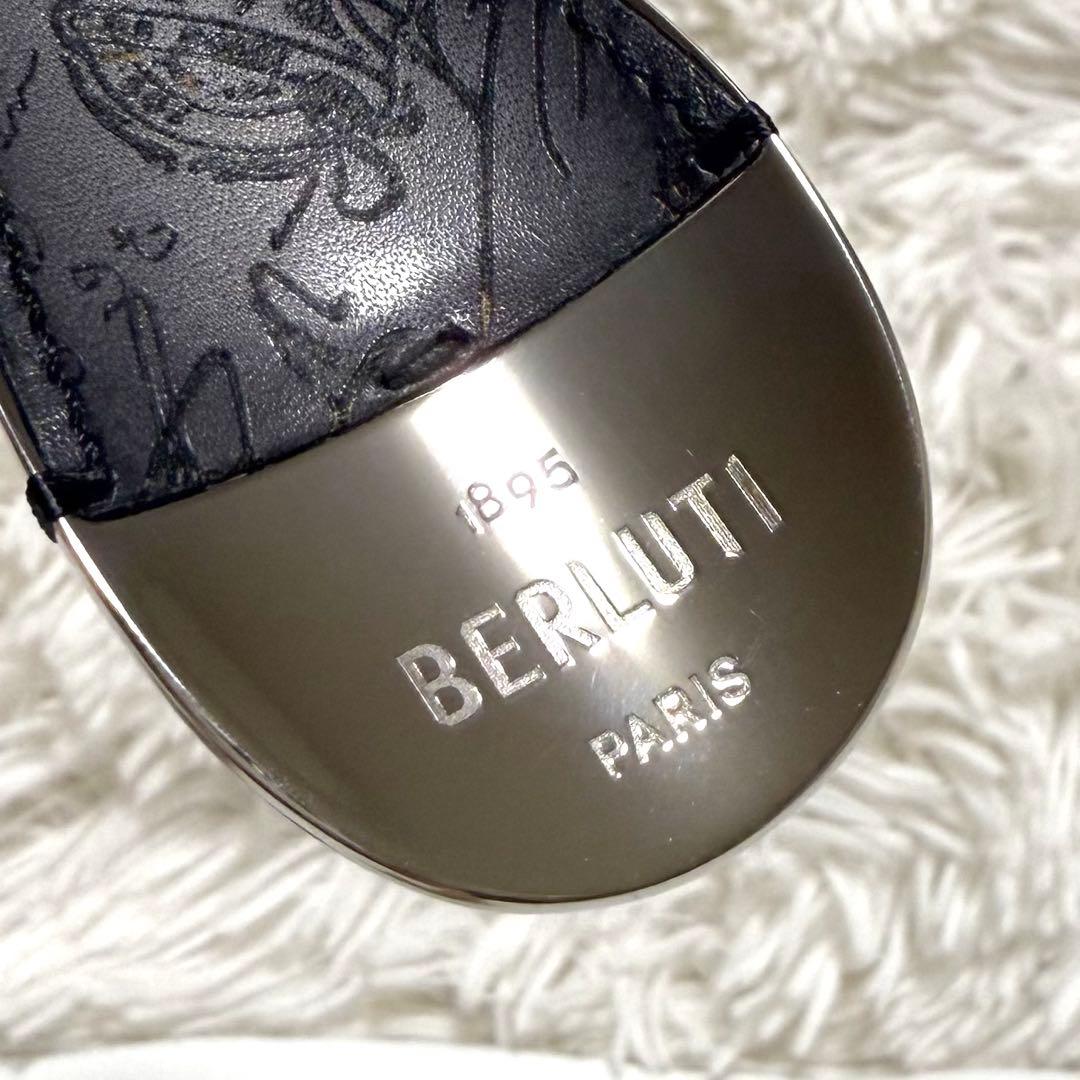 美品 BERLUTI ベルルッティ シューホーン キーリング カリグラフィー