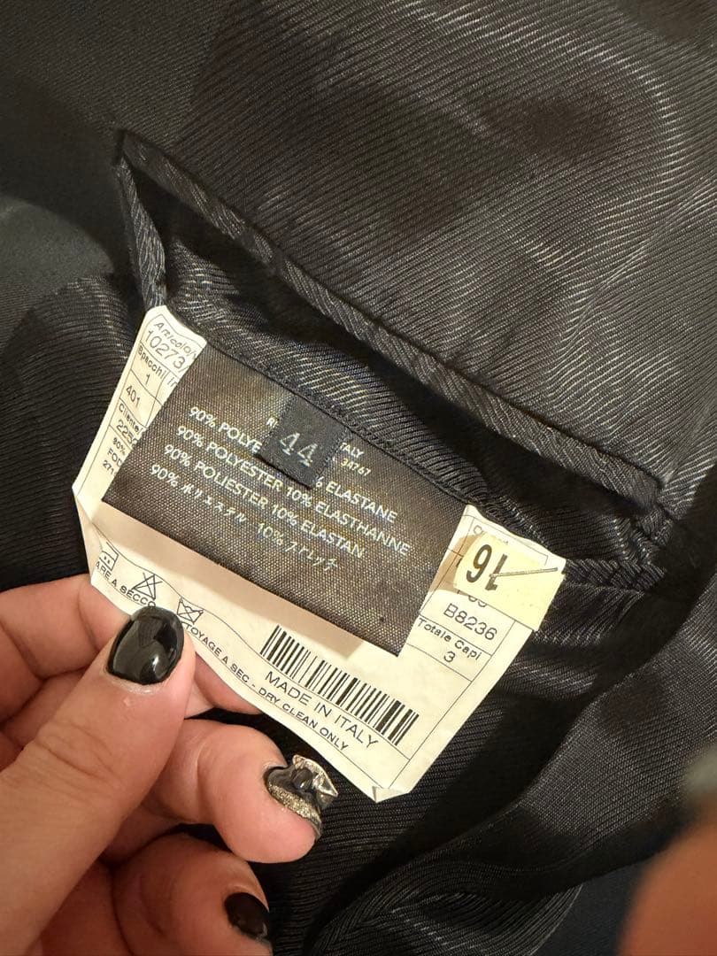 本日最終日！【美品】PRADA ダークグレー シングルボタン スーツ おまけ付き