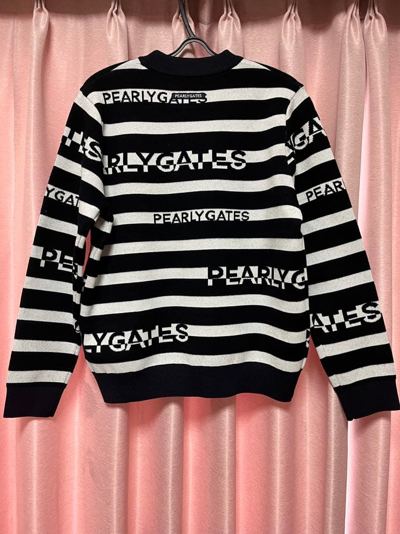 PEARLY GATES ストライプ厚手セーター