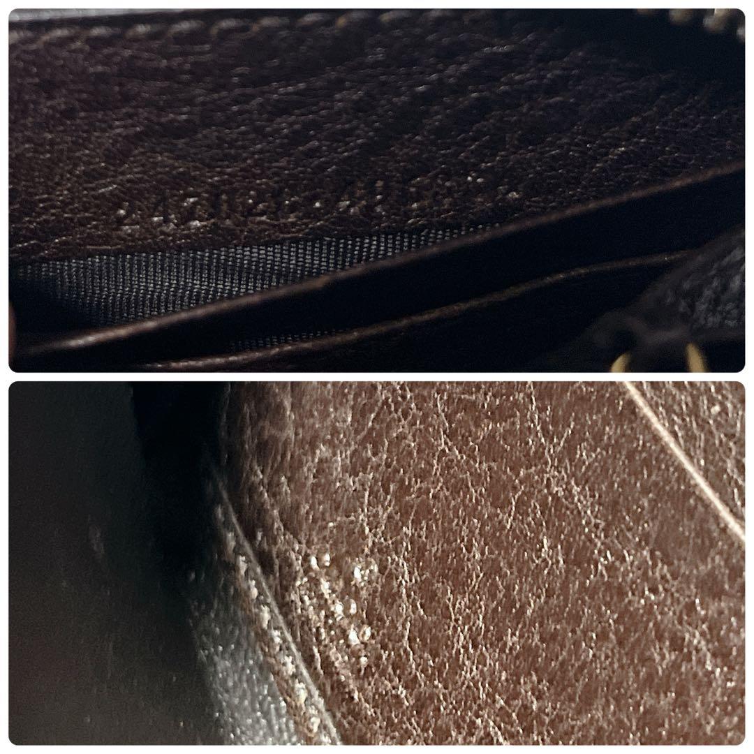 希少✨GUCCI GGキャンバス 長財布　ラウンドファスナー　マーモント