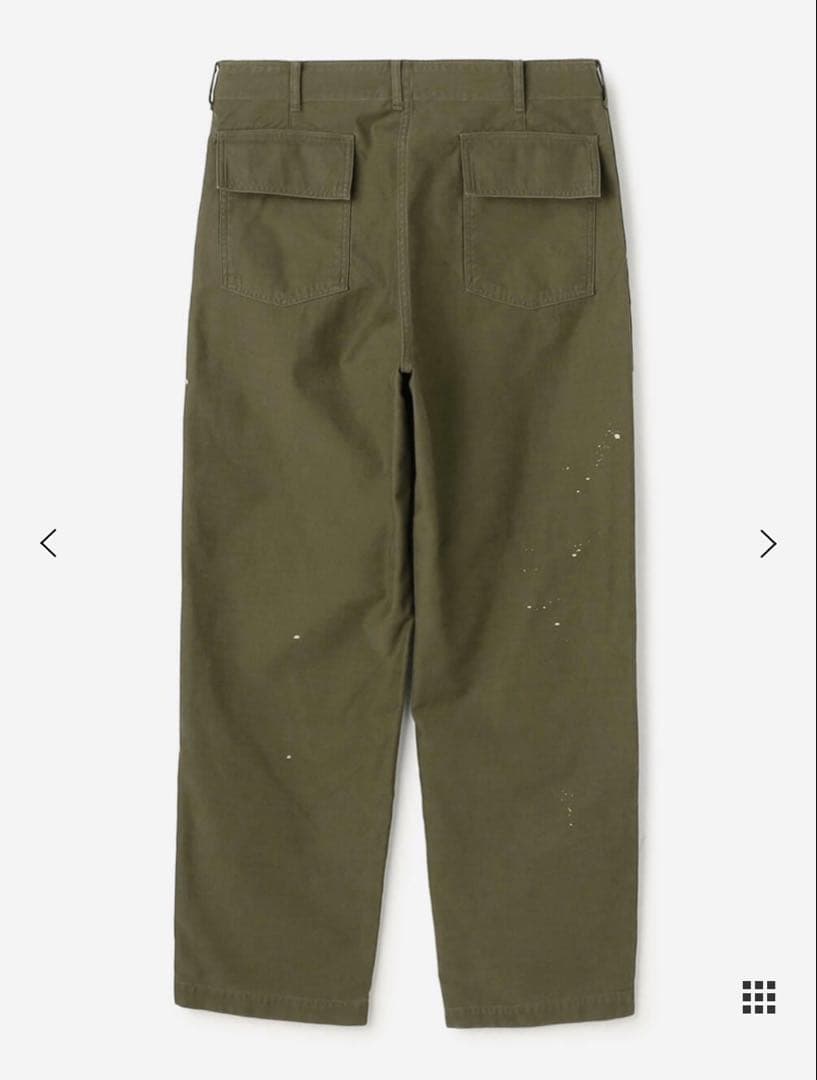 パンツ AURALEE WASHED BAGGY SATINBLEACHED BAKER