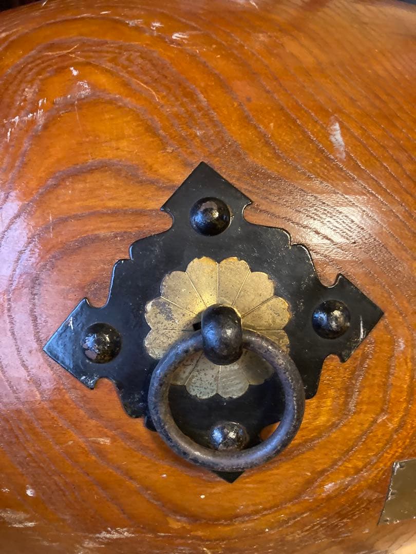 和太鼓 （宮太鼓）長胴1尺3寸 創業明治12年 雷印太鼓業4代目 林繁商店