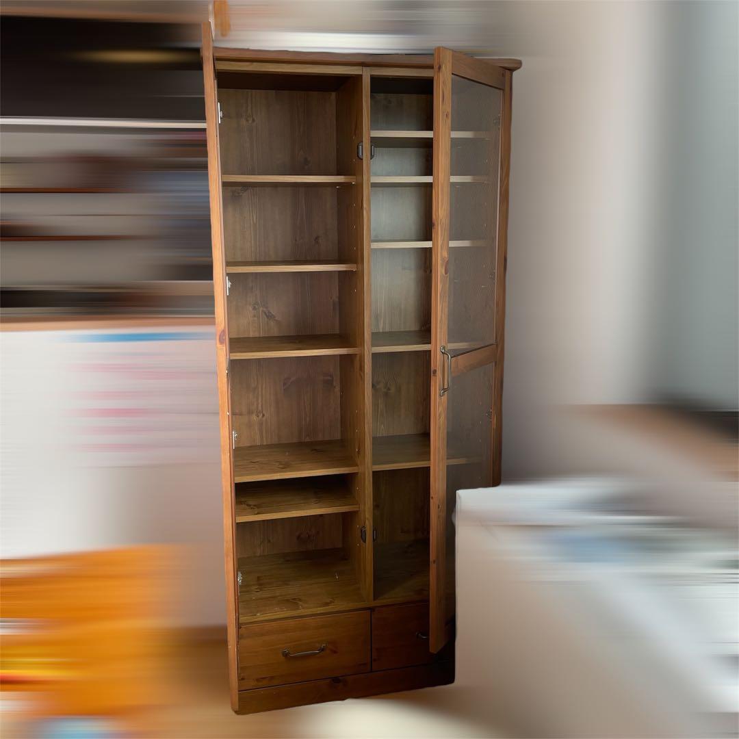 ウニコ unico オトゥール AUTEUR 食器棚　ガラスキャビネット　本棚