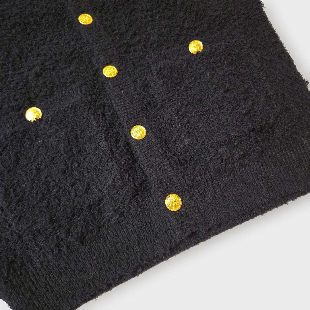 MACPHEE 23SS ツイーディーラッフル クルーネックジレ