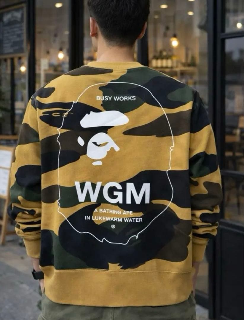 A BATHING APE カモフラージュ NIGO WGMスウェット　Lサイズ