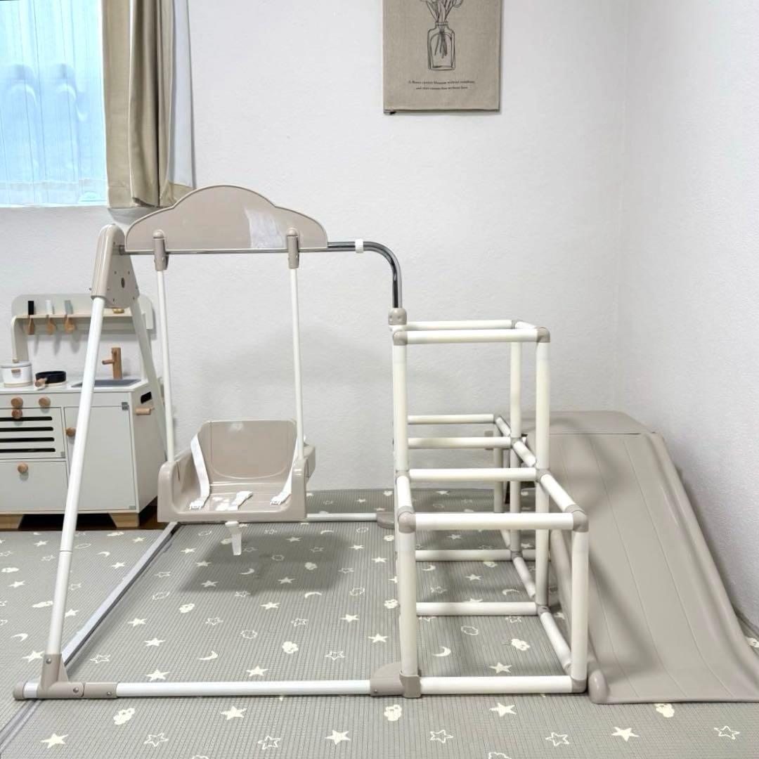 最終価格☆ おりたたみ　わんぱくスライダージム ブランコ付きDX