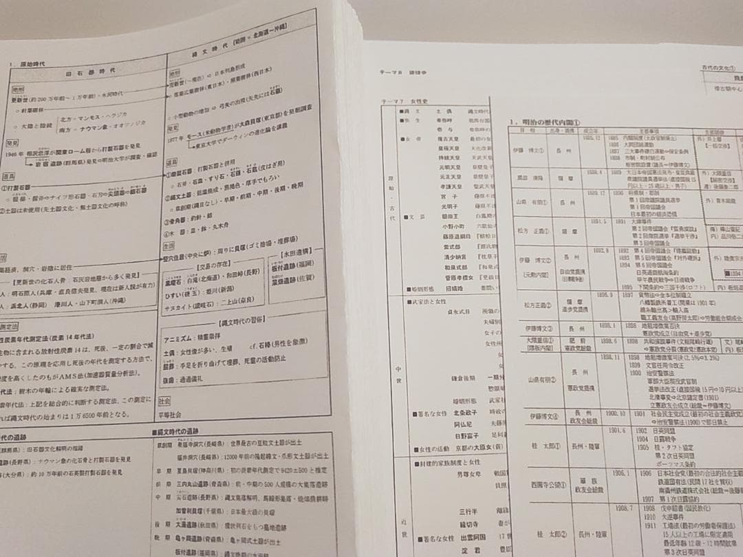 河合塾の坂本先生による上位クラス日本史講義プリント集セット　駿台　鉄緑会　社会