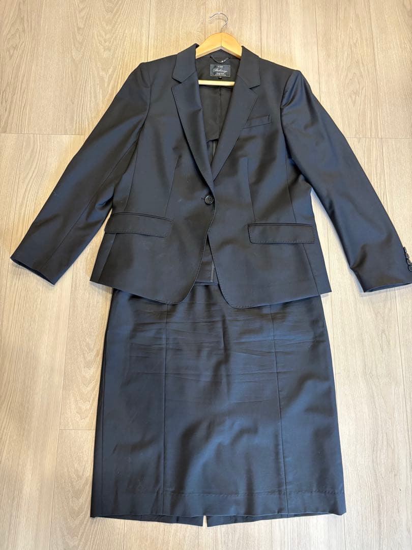 23区 ブラックスカートスーツ上下 セットアップ 大きいサイズ