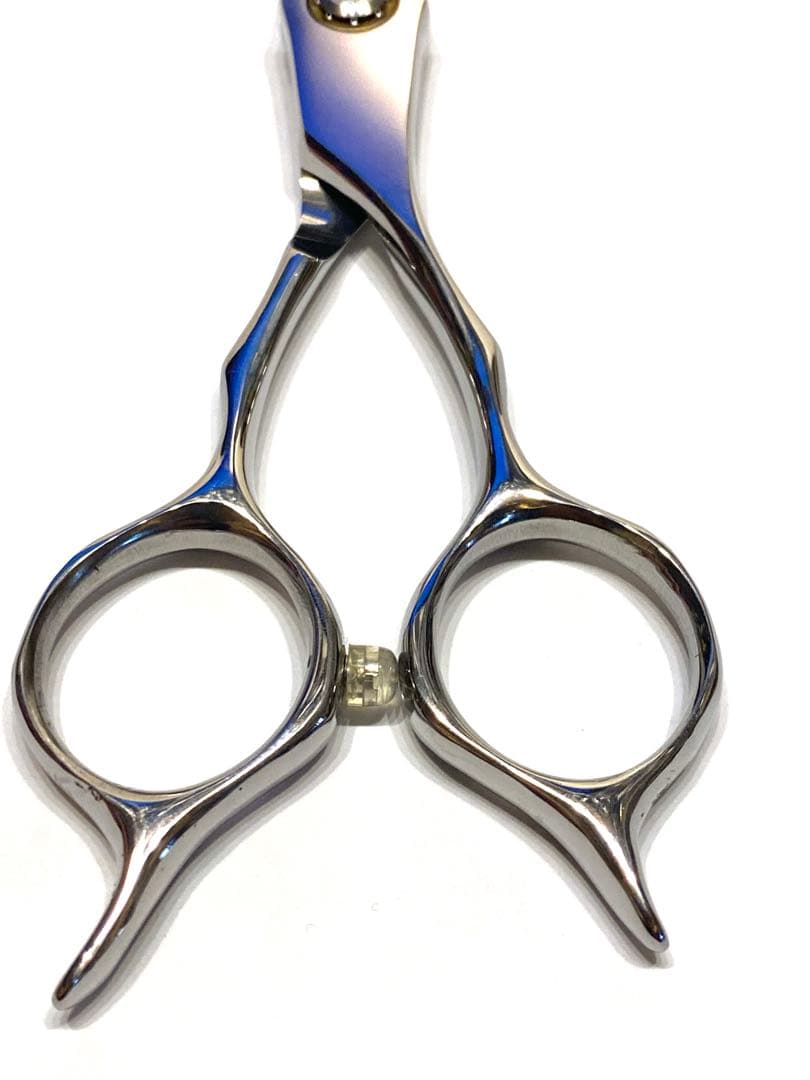 6インチ 両剣刃 カットシザー 理容 美容 鋏 シザー メガネハンドル