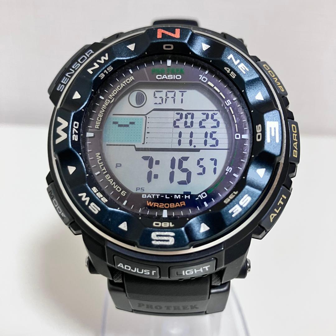 【動作良好】 CASIO PROTREK PRW-2500 電波ソーラー