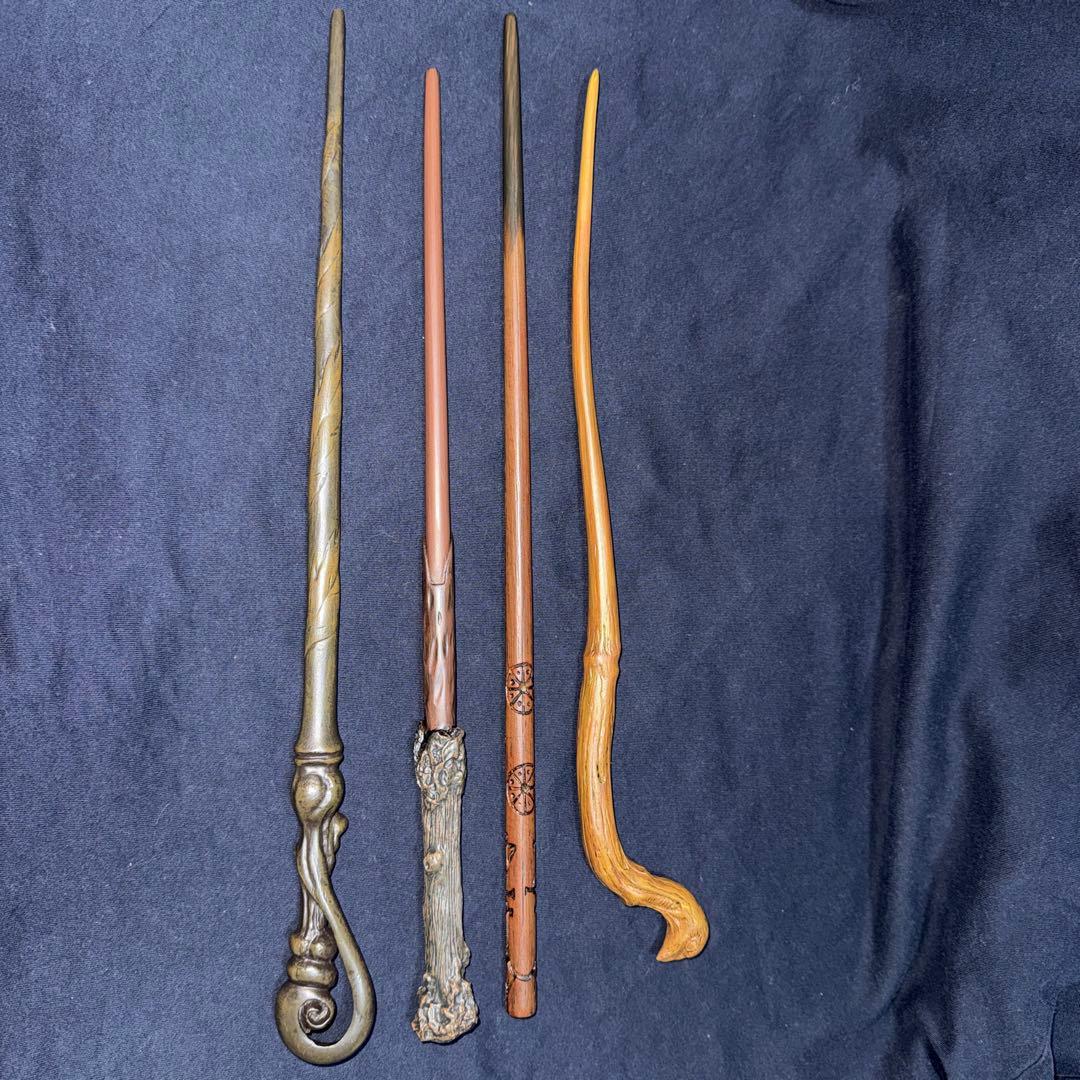 ハリー・ポッター 杖 4本セット 正規品 刻印あり 箱なし