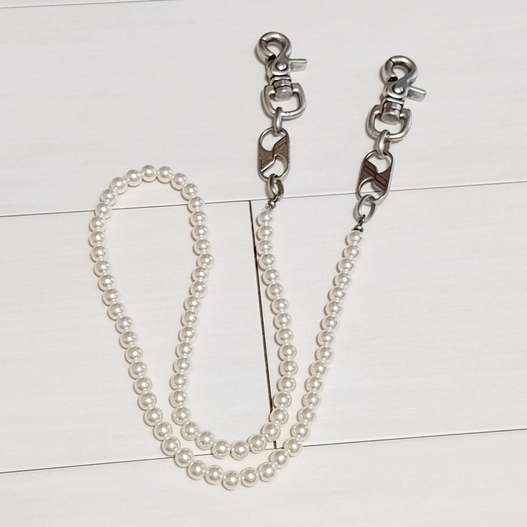 joker　WE11DONE ウェルダン　パールウォレットチェーン