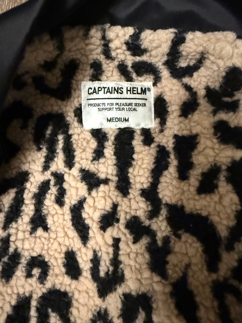 CAPTAINS HELM コーチジャケット　ナイロン　豹柄　ボア