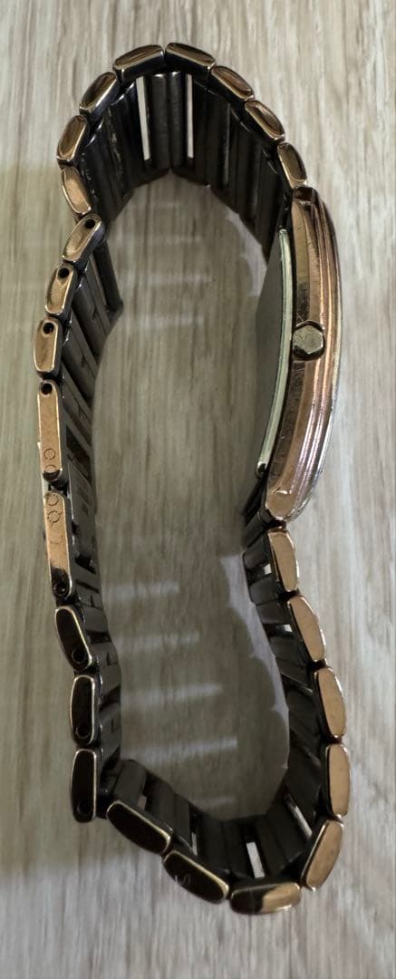 イヴサンローラン　YSL レクタンギュラー ブロンズ　ウォッチ スクエア 腕時計