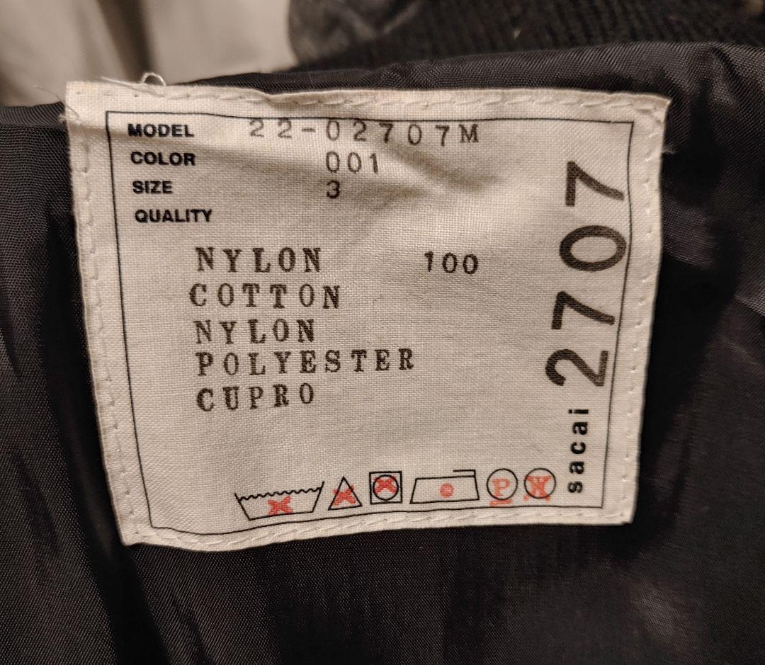 K*i様 sacai 22ss ma-1 Nylon Twill Mix Blo