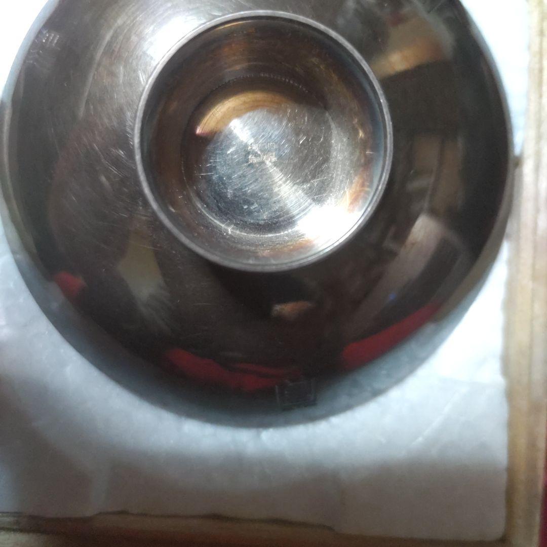 ち*る様 消防庁長官 賞 五七桐紋銀盃（刻印「造幣局製 ＳＩＬＶＥＲ」） 約46