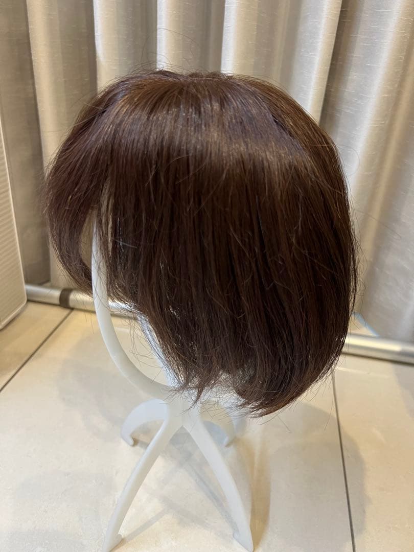 天使のマニッシュショート人毛ミックスウィッグ