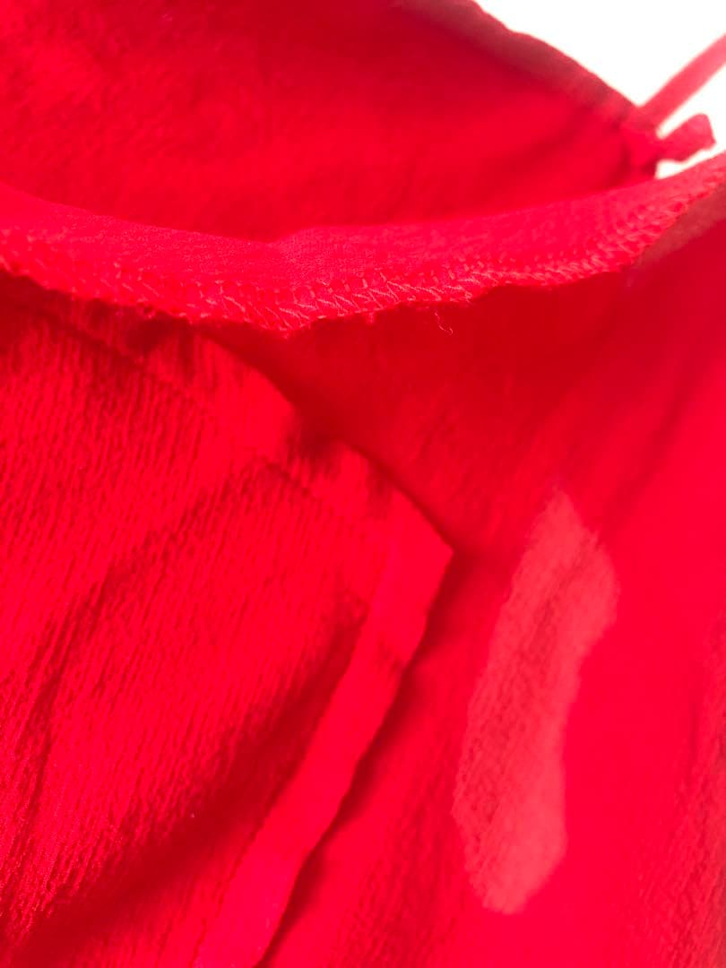 コムデギャルソン　後染めキャミソール　ジョーゼット　ねじれ