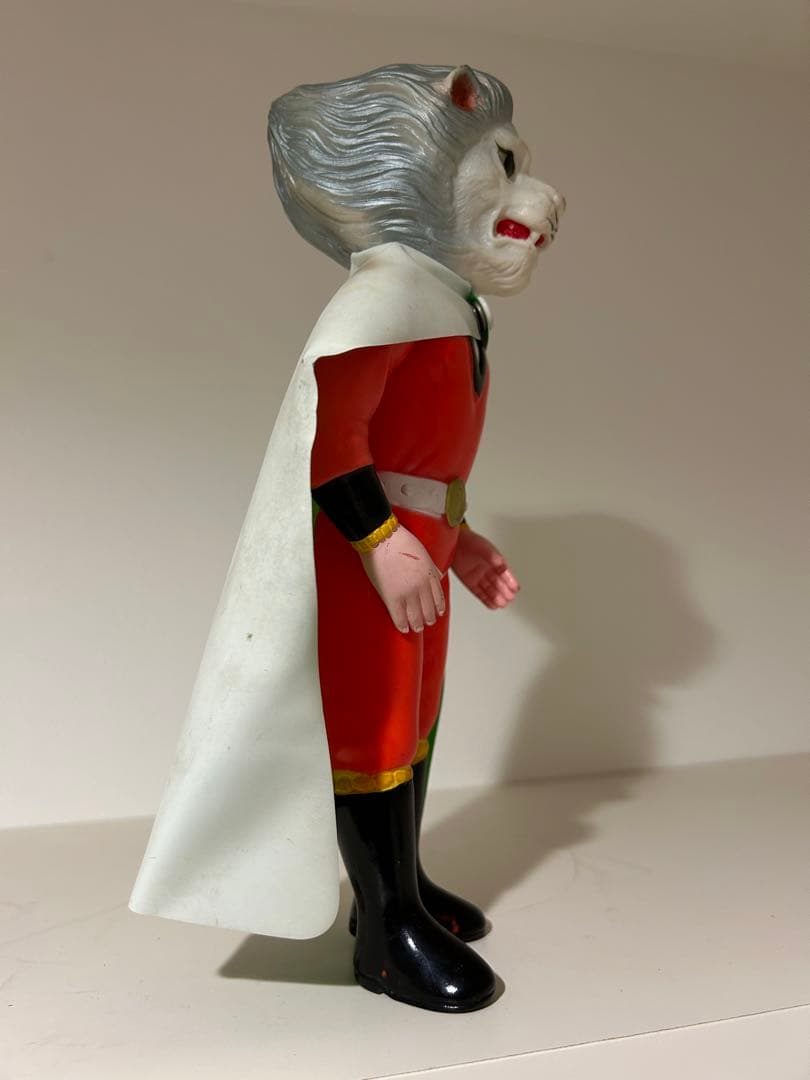 約25cm 無版権 怪傑ライオン丸 当時物 パチ ソフビ
