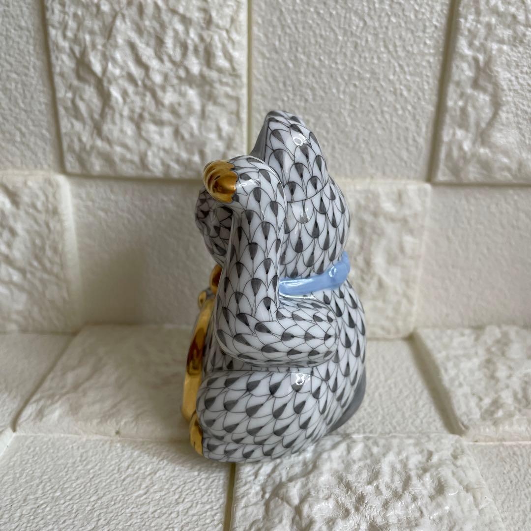Herend ヘレンド　猫　開運　招き猫