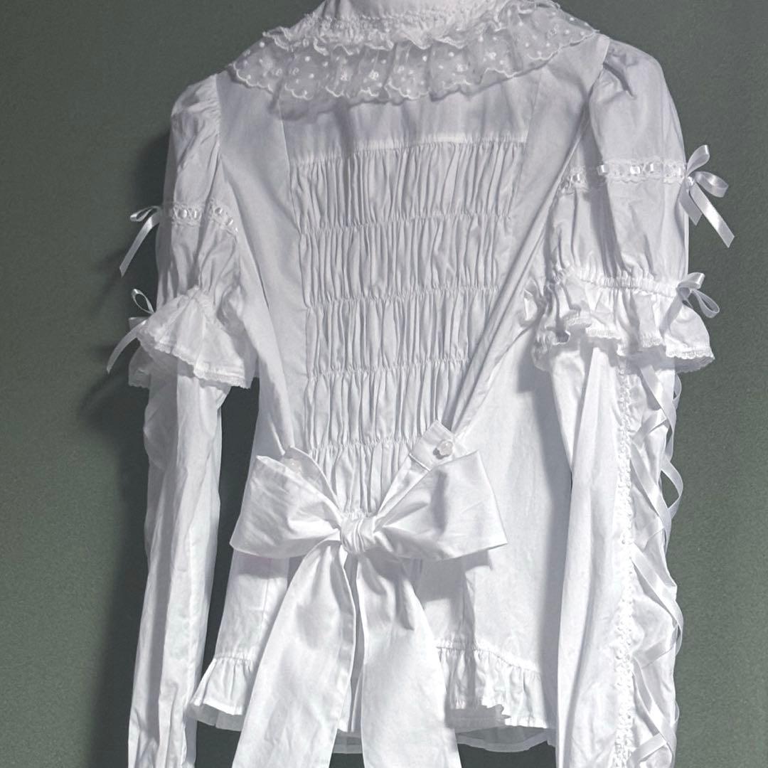 angelic pretty ティアラレースはしごリボン付け袖ブラウス