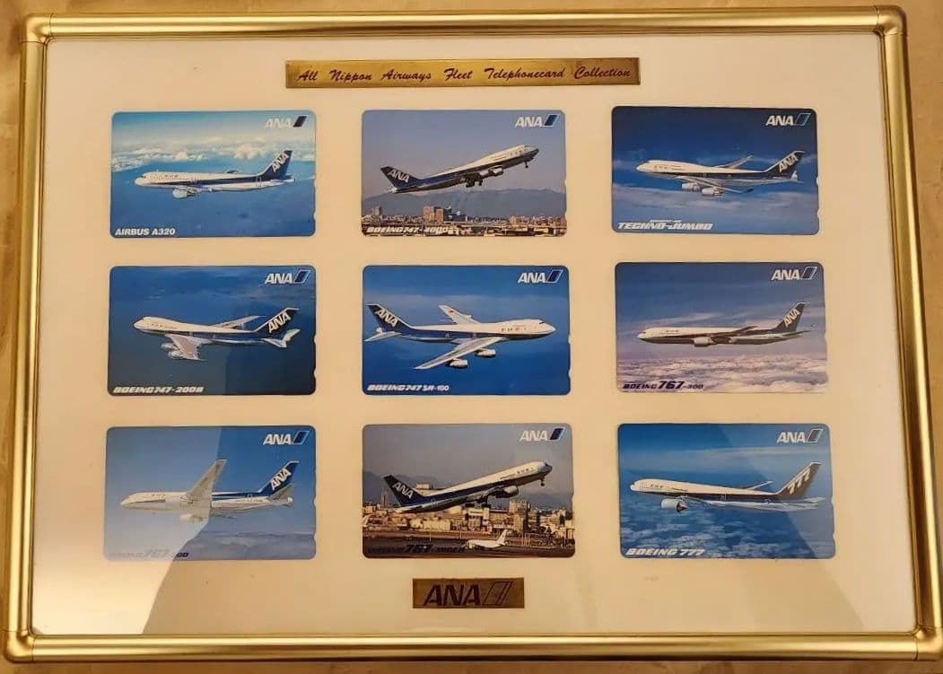 ANA 機体カードCollection 9枚 額装 鑑賞専用