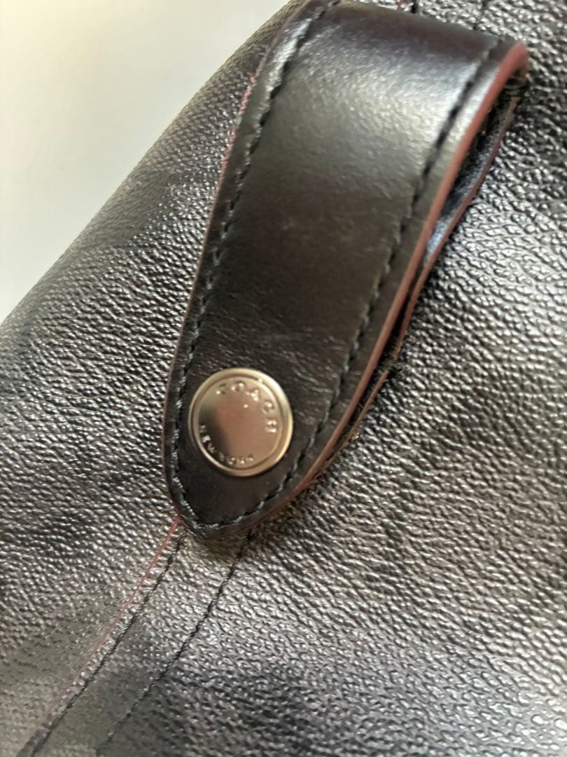 COACH ダークグレー トートバッグ