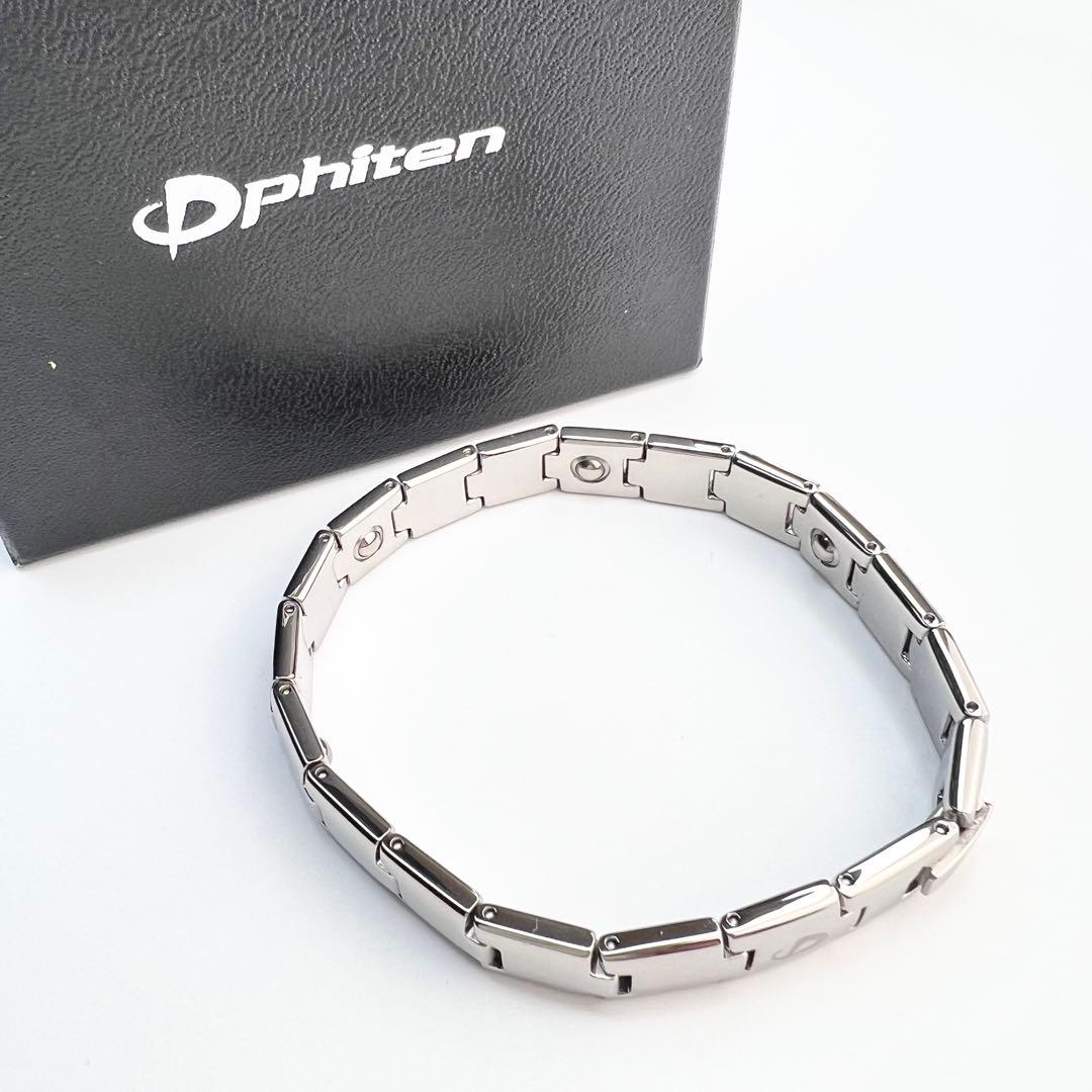 美品♪ PHITEN ファイテン チタン ブレスレット ミクロチタンボール.