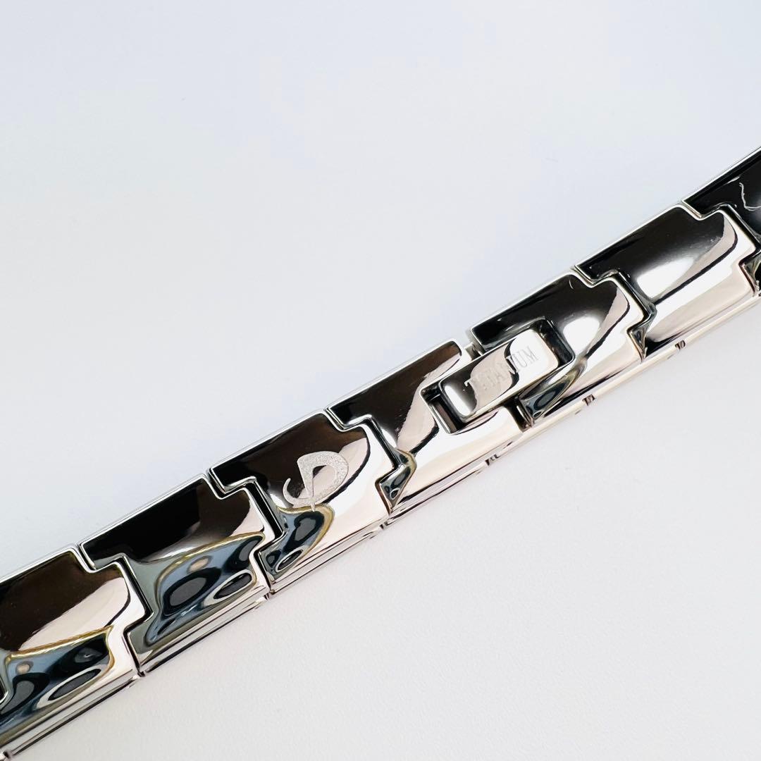 美品♪ PHITEN ファイテン チタン ブレスレット ミクロチタンボール.